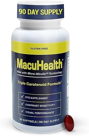MacuHealth Eye Vitamins for Adults - 90 Softgels, 3 Month Supply