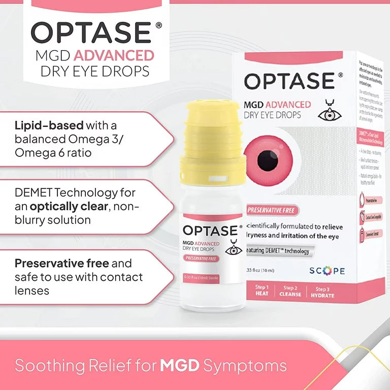 Optase MGD Dry Eye Drops Preservative-Free