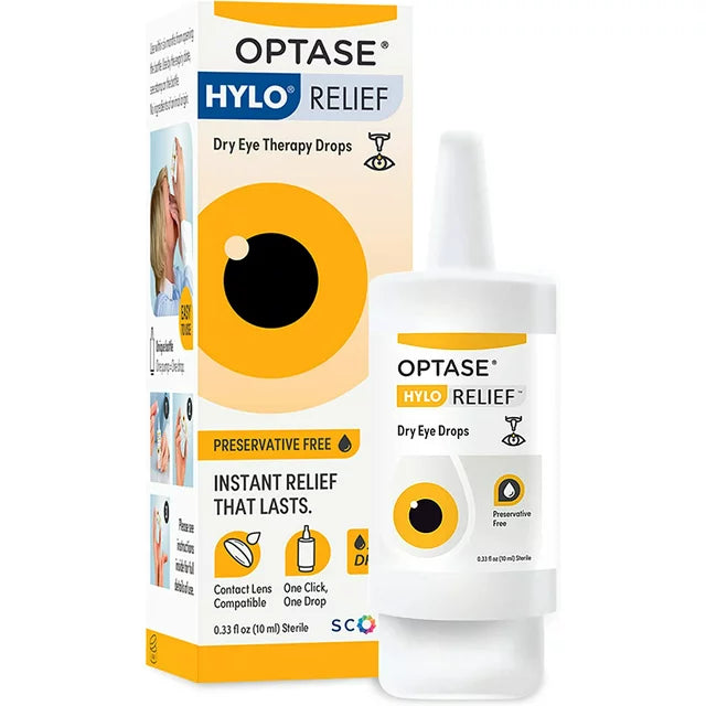 Optase Hylo Relief Eye Drops for Dry Eyes